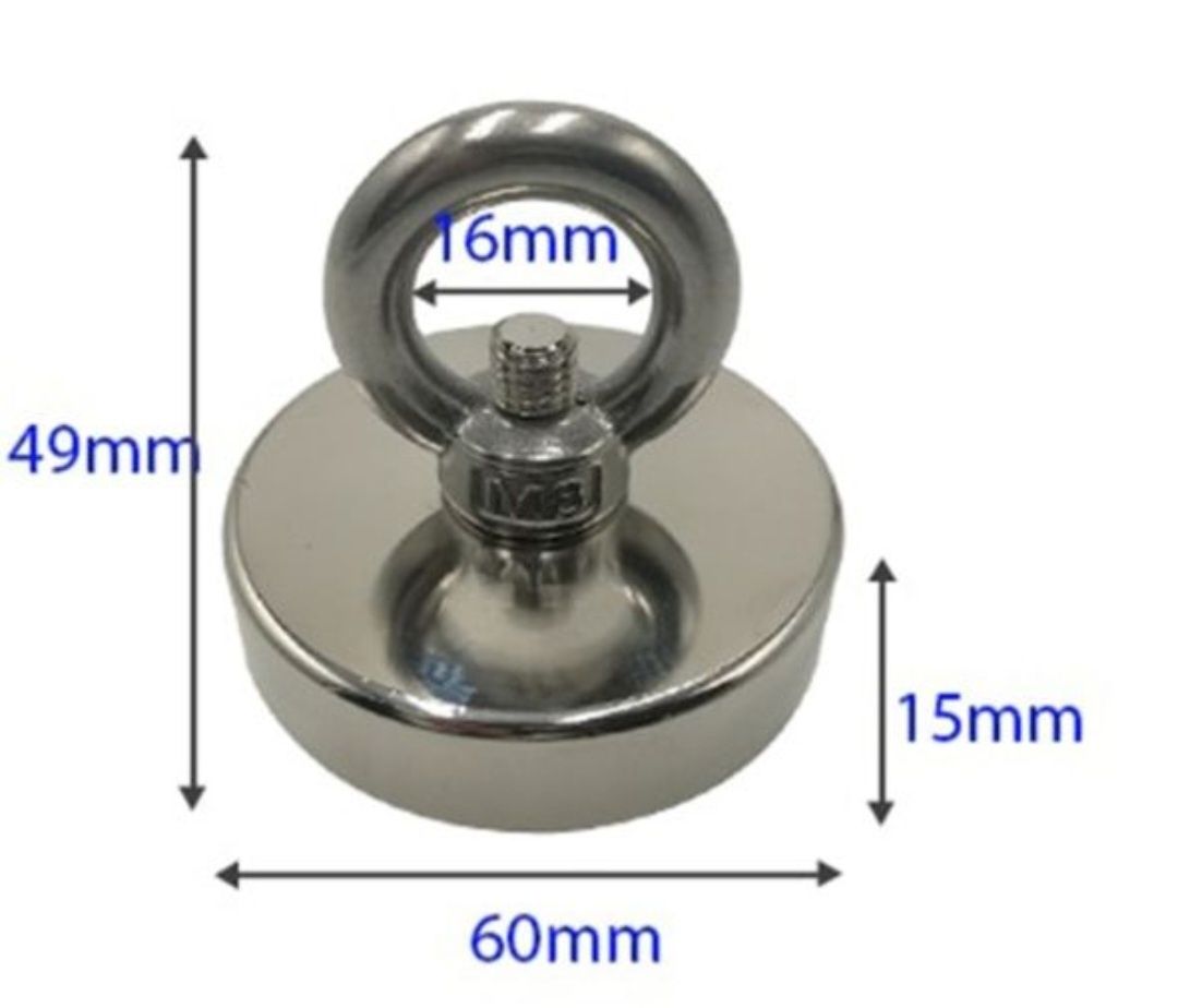 Супер мощни неодимови магнити 120 мм 650 кг  60 мм с кука 60х30  50х30