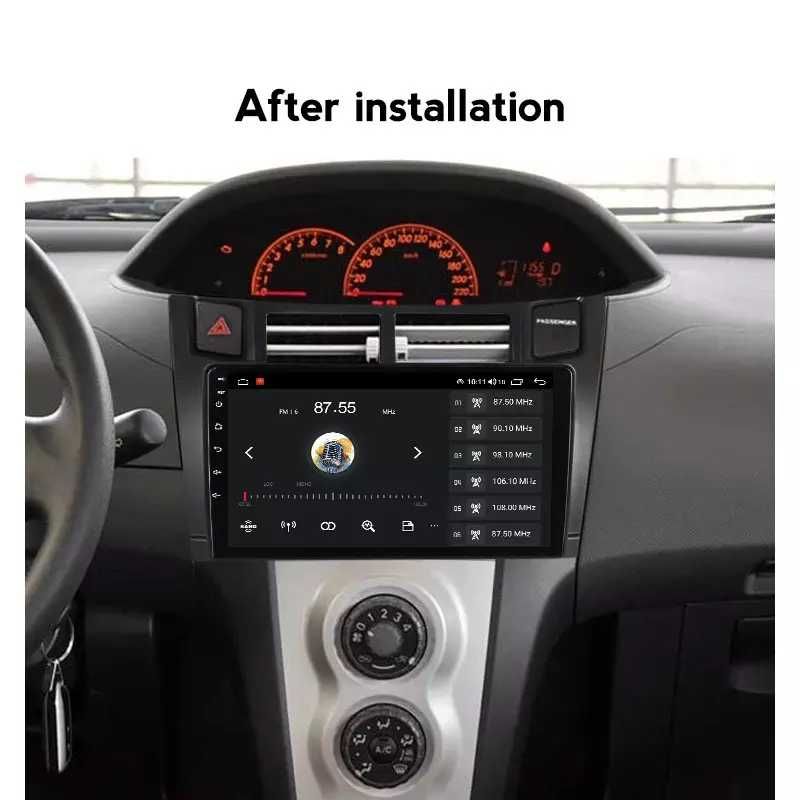 Navigatie Android 13 Toyota Yaris 2005 - 2012 1/8 Gb CarPlay + CAMERA