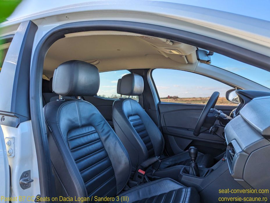 Sistem adaptare scaune de Passat B7 CC pe Logan Sandero 3 III 2020 +