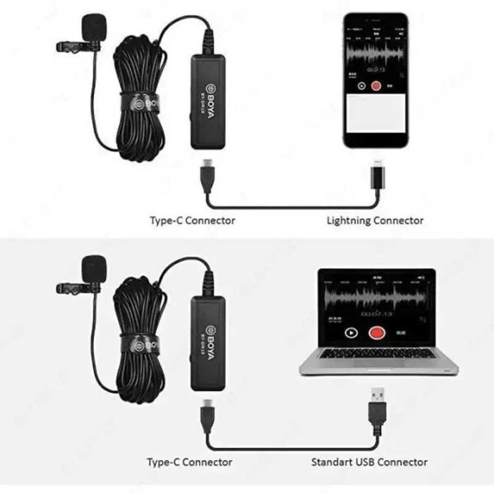 Петличный микрофон Boya BY-DM10UC