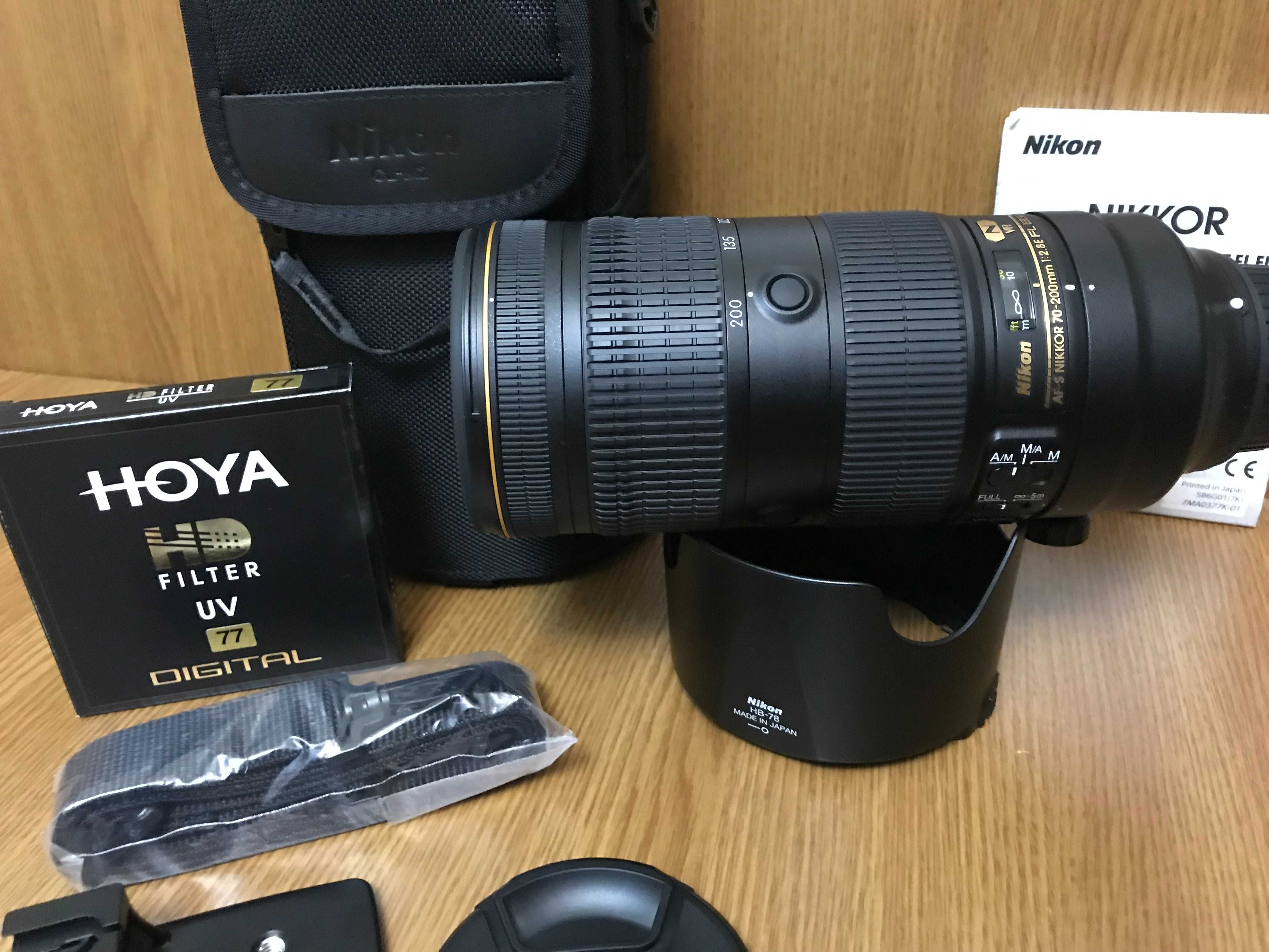 Nikon 70-200mm Obiectiv Foto DSLR F2.8 AF-S E FL ED VR