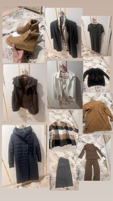 Женская одежда, рубашки, платья