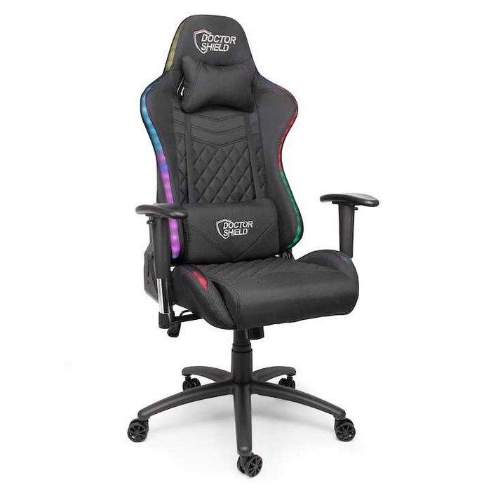 Scaun Gaming Dr.Shield Solar X, Iluminare RGB - Textil