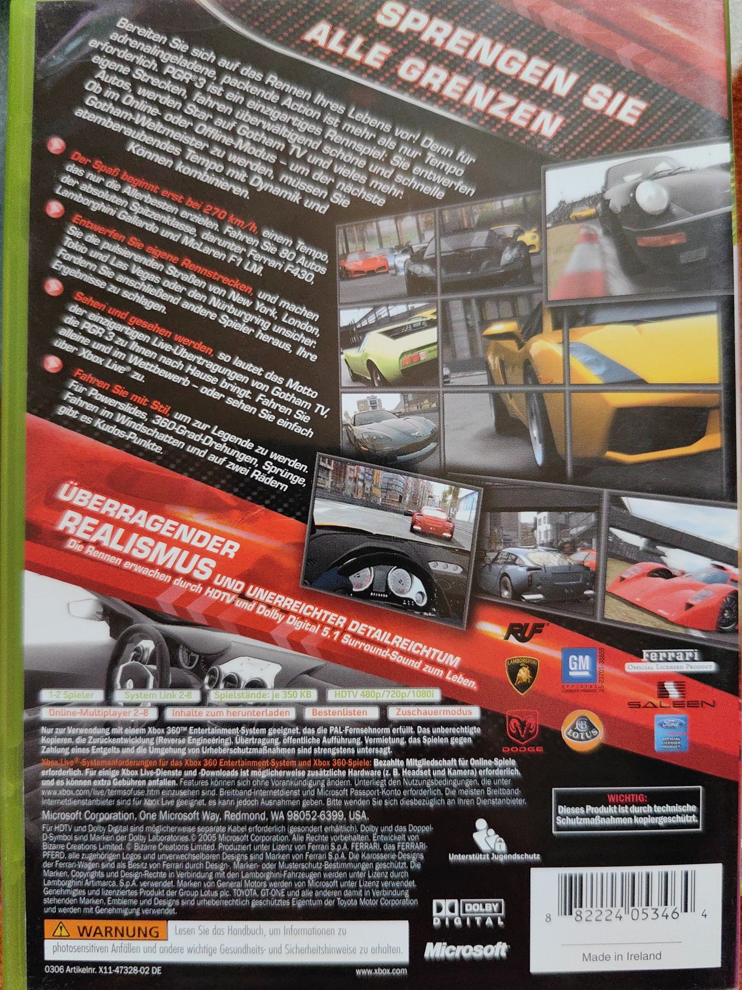 Project Gotham Racing  1,  2, 3, 4  Xbox,  xbox 360