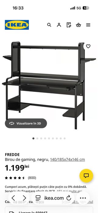 Birou Ikea de vanzare. 300 lei