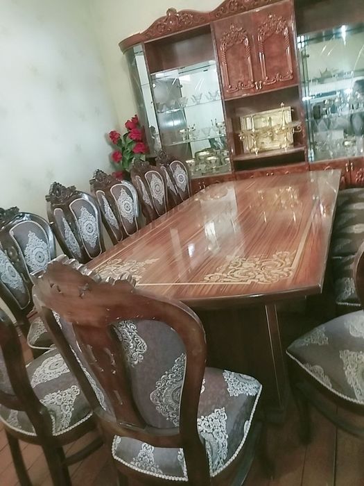 Стол стул 12 кишилик