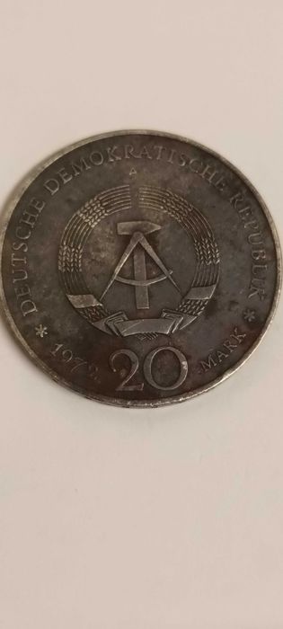 Moneda veche 20 Dm Friedrich v.Schiler