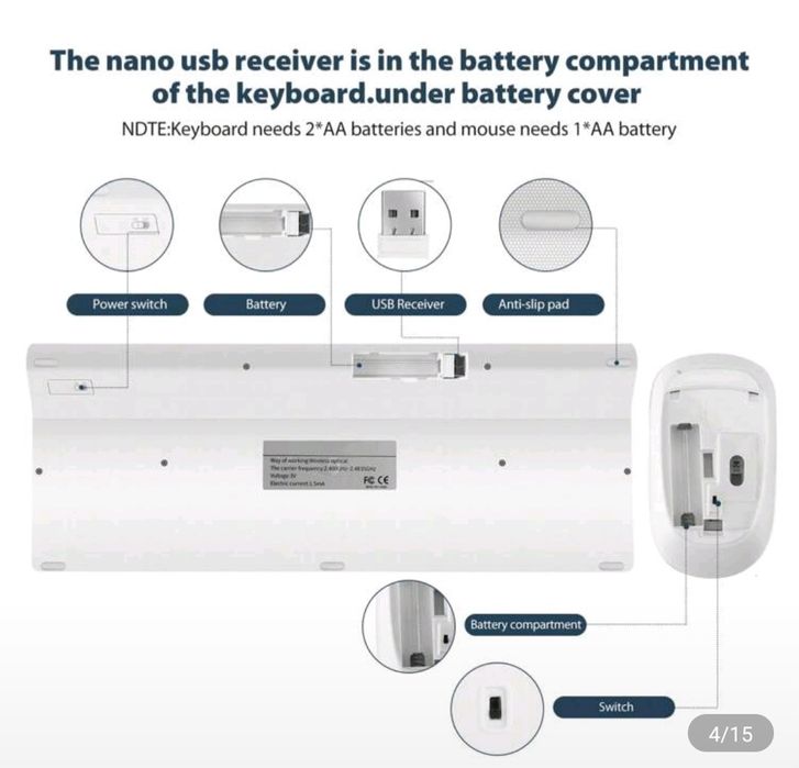 Безжична клавиатура и мишка JOMMA