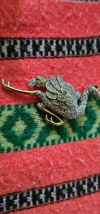 brosa fluture din argint lucrata manual + bonus