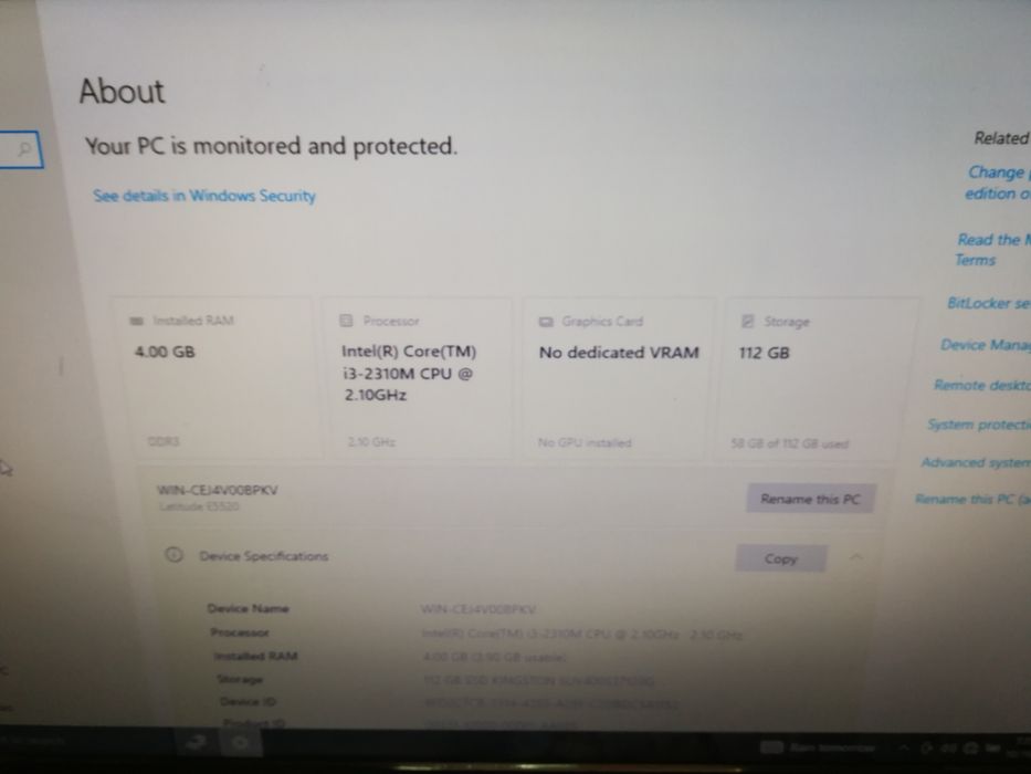 Продавам Latitude E5520, работещ, цял или на части.