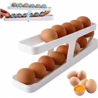 4193 Функционална поставка за хладилник за яйца с автоматично Плъзгане