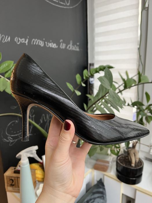 Pantofi stileto din piele Anna Cori