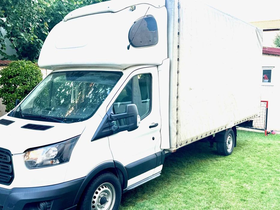 autoutilitara Ford Transit 2018 platforma prelata 5.10m lungime ac tva