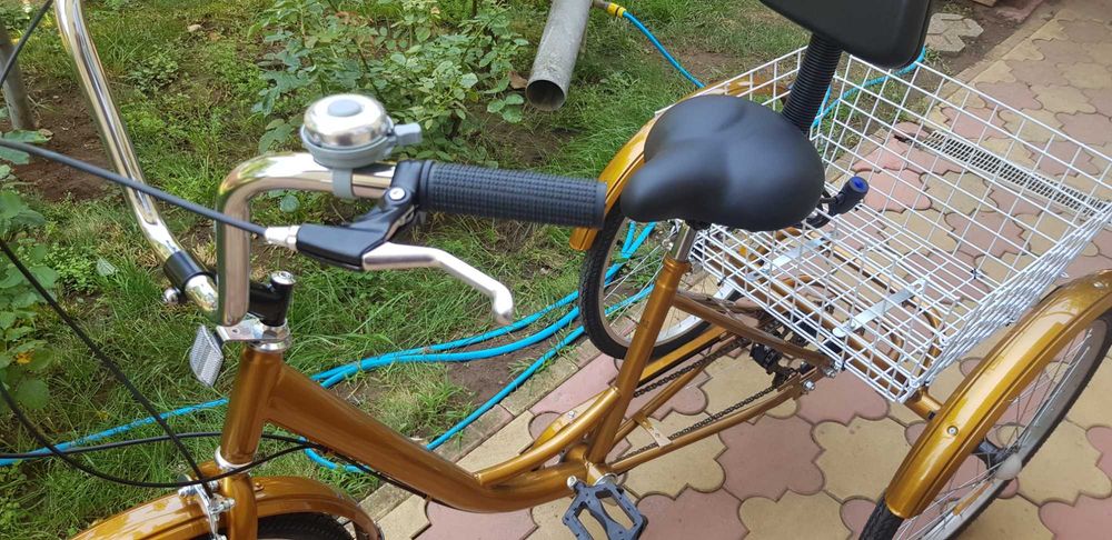 Bicicletă cu 3 roți și 6 viteze, pt. adulti unisex