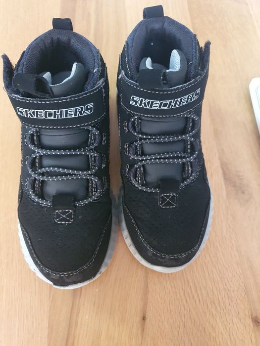 Skechers, Непромокаеми боти Elite Flex от еко набук