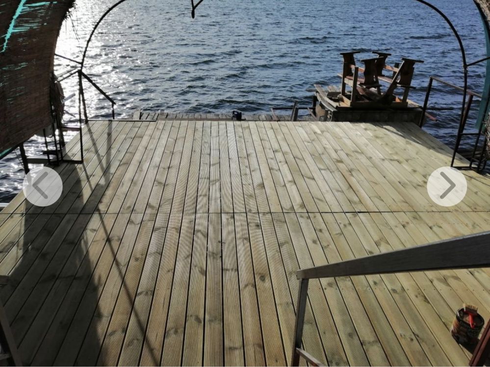 Decking ponton lemn impregnat pin nordic