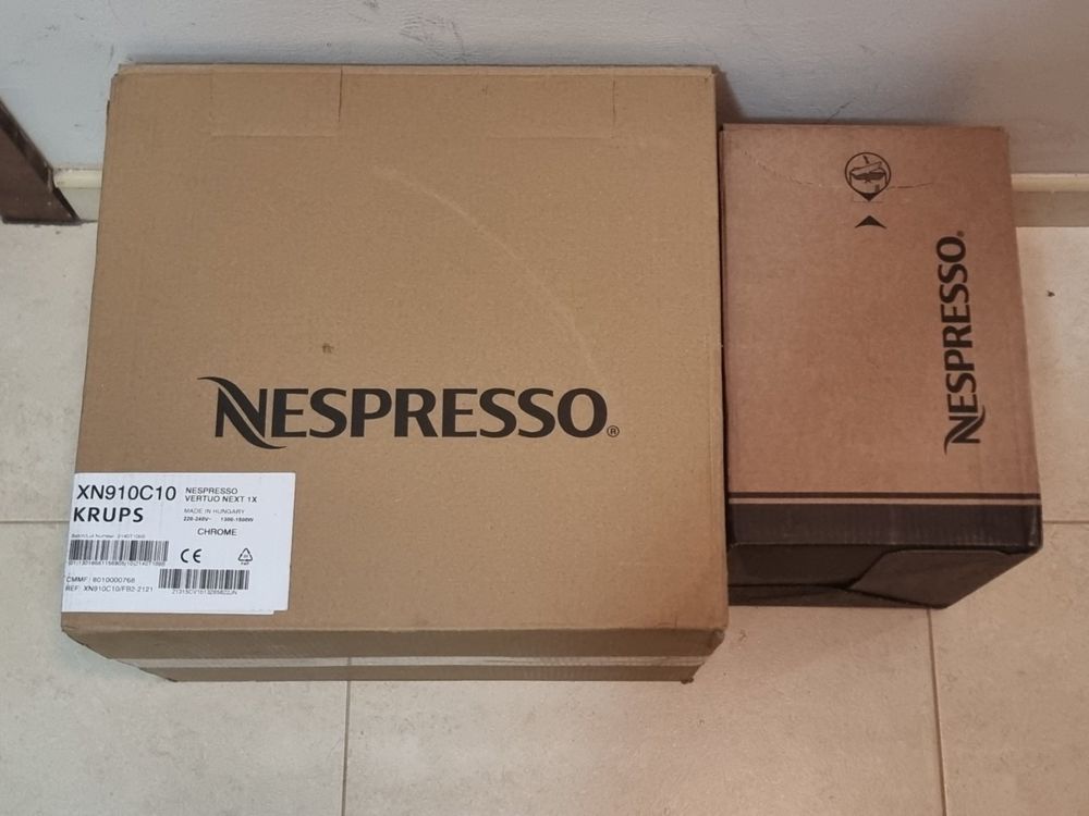 Кафемашина Nespresso by Krups Vertuo Next Deluxe Chrome, XN910C10