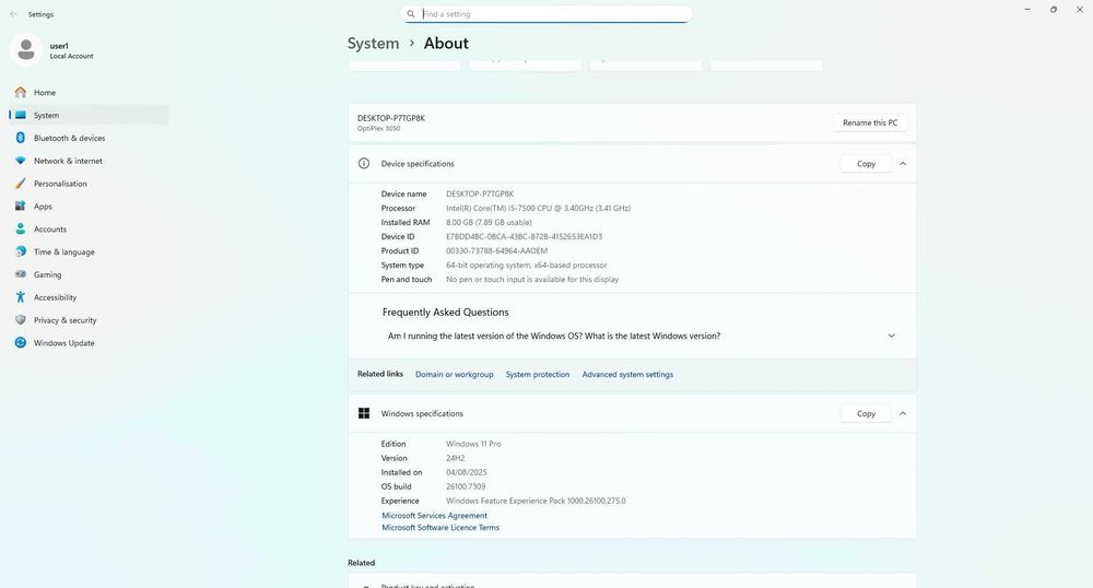PC Dell Optiplex 3050 procesor I5-7500, 8GB RAM, SSD 512GB, HDD 1TB