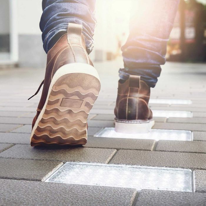 Дворна подова лампа за вграждане със сензор за външна употреба 20 x 10