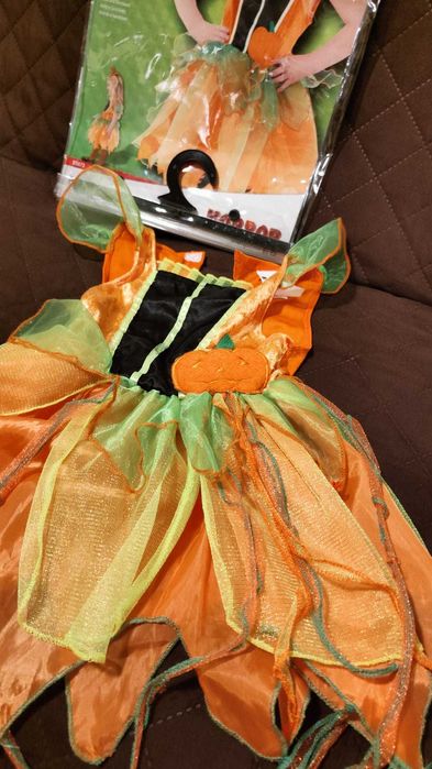 Costum dovleac halloween pentru copil de 1-2 ani