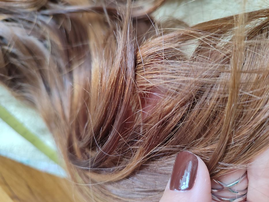 Естествена коса на кичури, 100 броя, 40 см