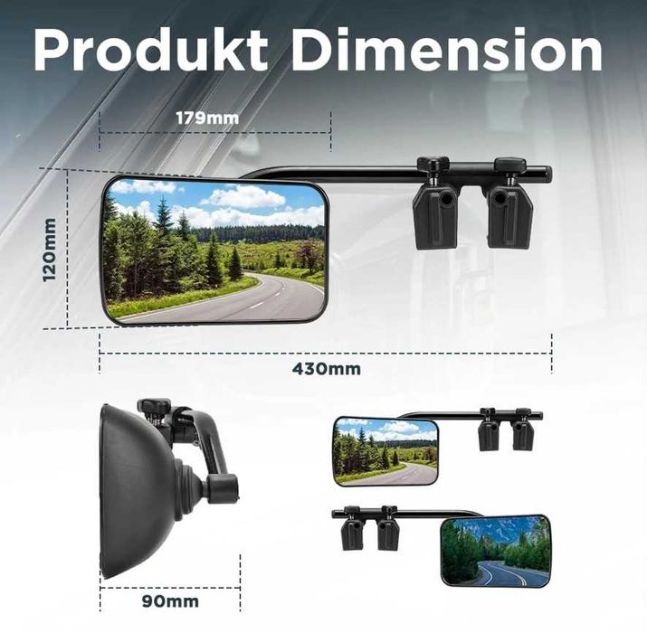 Set de 2 oglinzi pentru rulotă