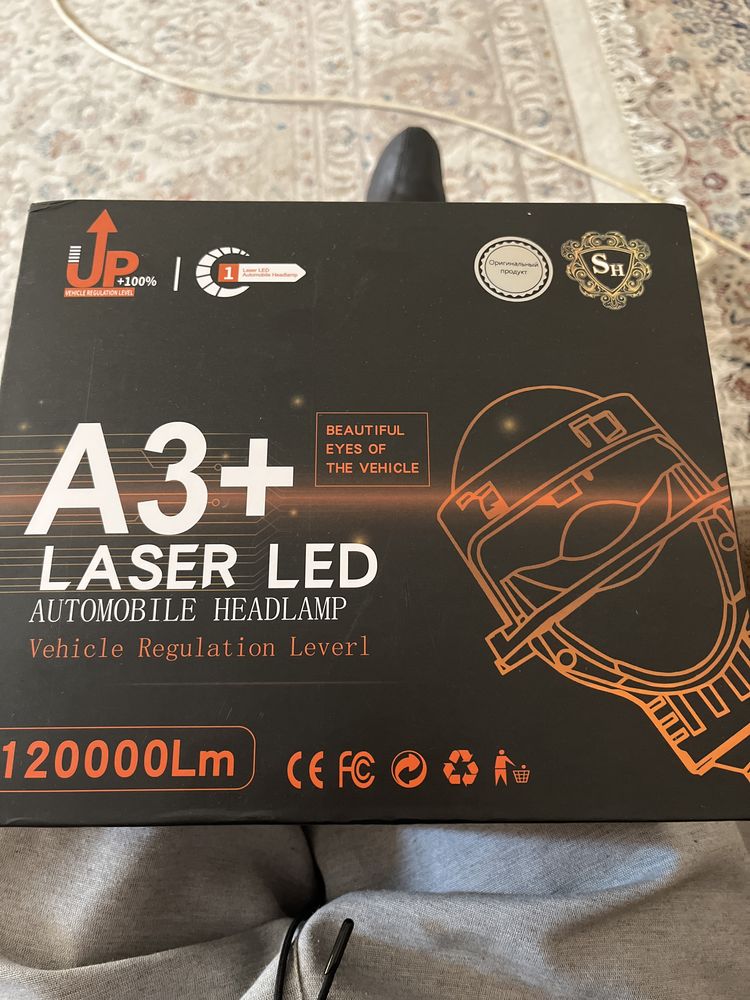 Laser led Лед фары А3+ новые