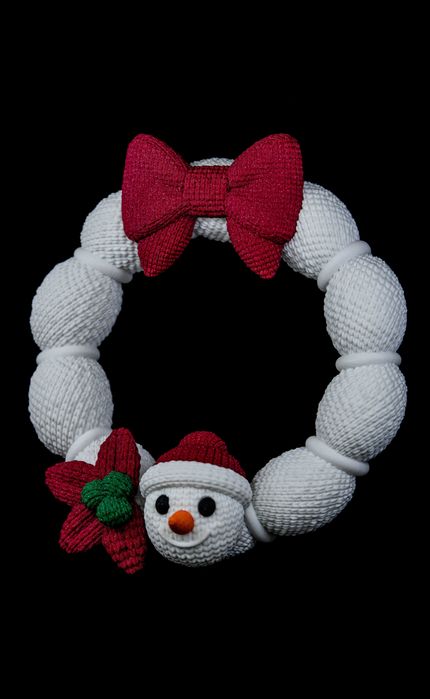 Coroniță Crăciun – Print 3D, Finisaj Premium, Lucrată Manual