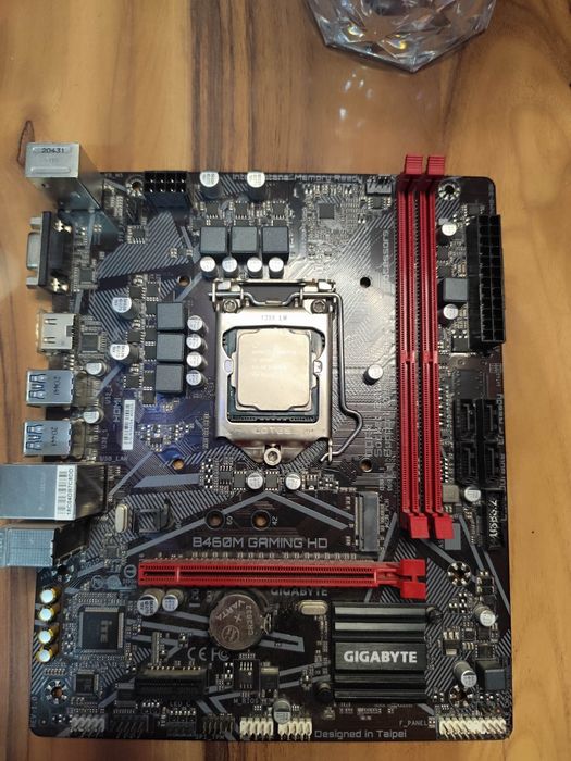 Комплект Gigabyte b460 gaming hd с i3-10100