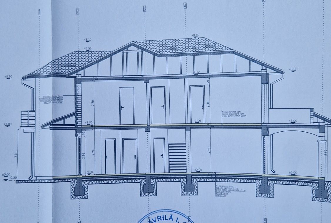 Casă P+1, teren 850mp, suprafață utilă 165mp