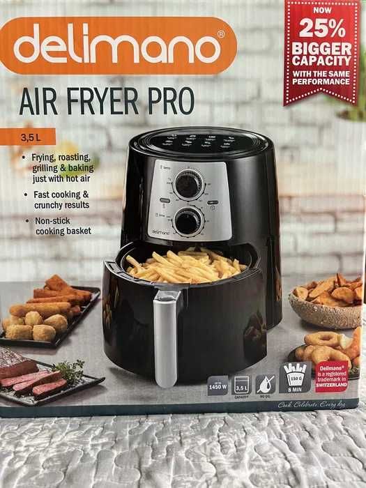 Delimano air fryer Pro (Еър фрайър) уред за здравословно готвене