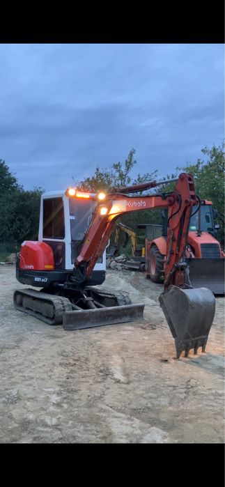 Lucrari miniexcavator, buldoexcavator de inchiriat