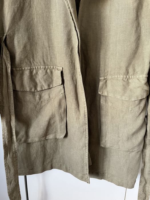 Trench scurt 100% in, Zara, XS, verde kaki