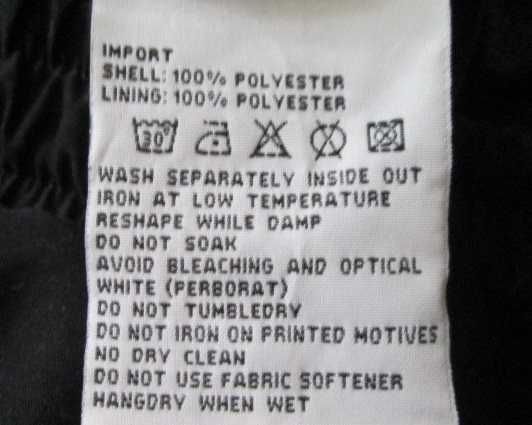 H2O нови, с етикет черни шорти размер L.