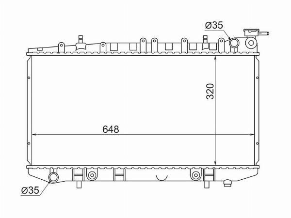 Радиатор Nissan Sunny