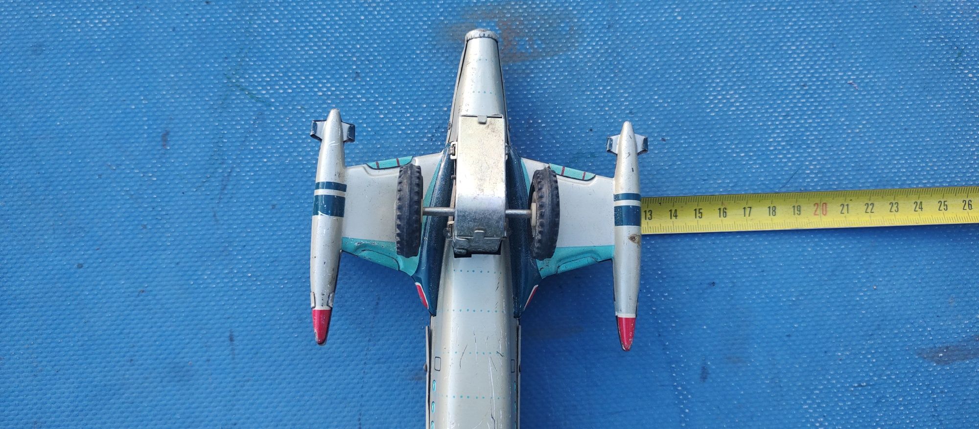 Jucărie vintage avion din tabla chinezesc anii 70