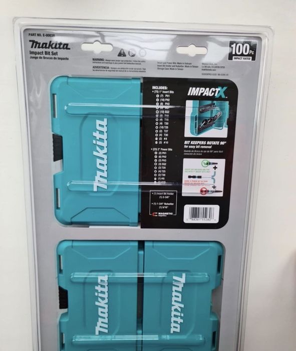 Makita Ударни Битове и Накрайници 100части