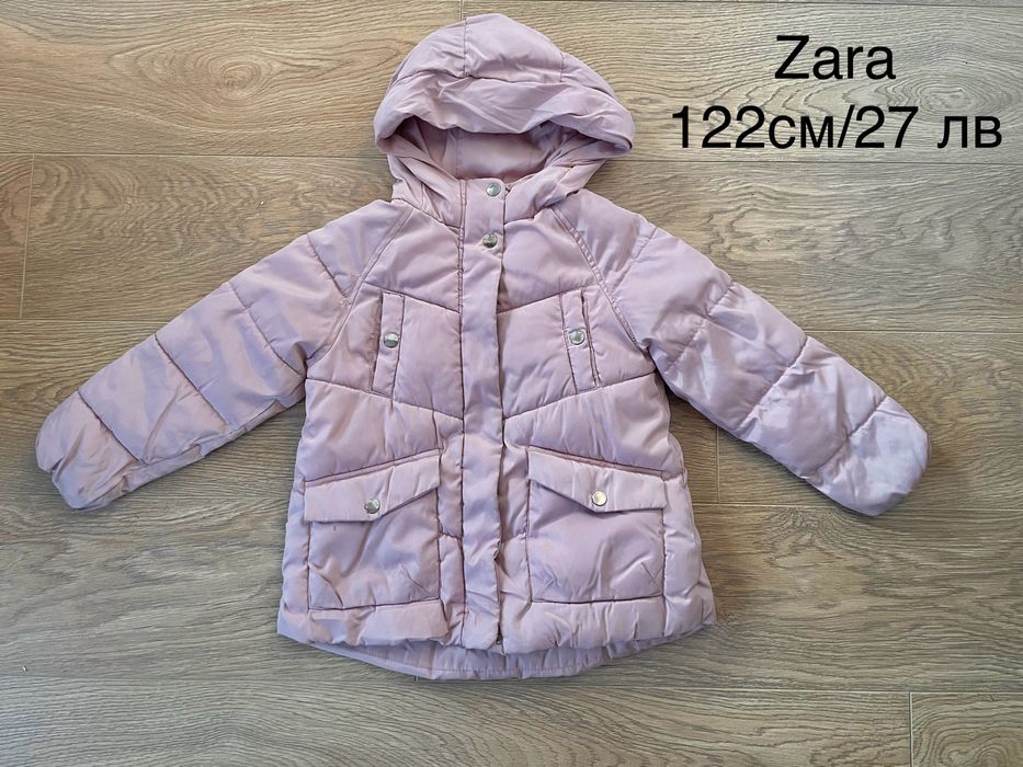 Зимно яке Zara , палто, блузи клинове, дънки 122 см
