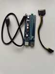 Riser Card PCI-E 1x- 16x cu cablu USB 3.0 + cablu de alimentare,
