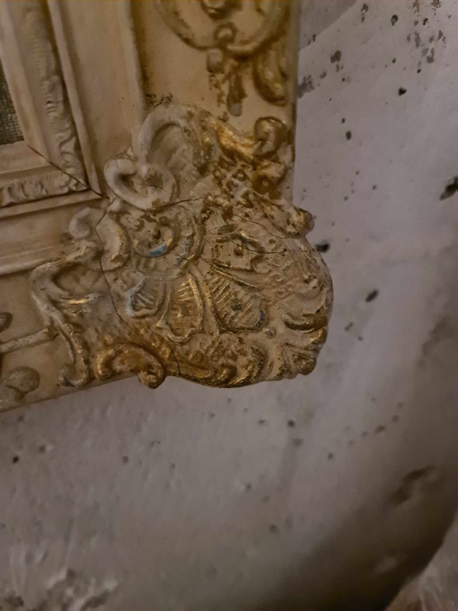 Стара картина рисувана масло платно