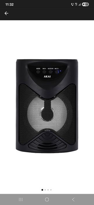 ! Boxa portabila Akai, cu radio, nouă  !