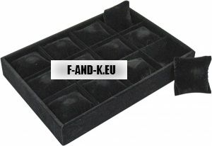 Табла с 12 възглавници черен велур/Оборудване за магазин
