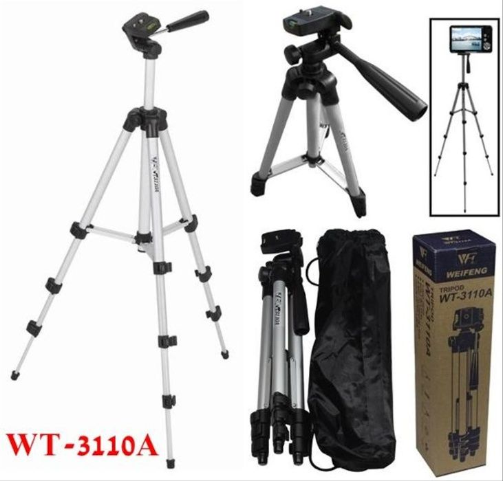 Статив/Трипод Tripod 3110 до 1.02м с държач за Телефон