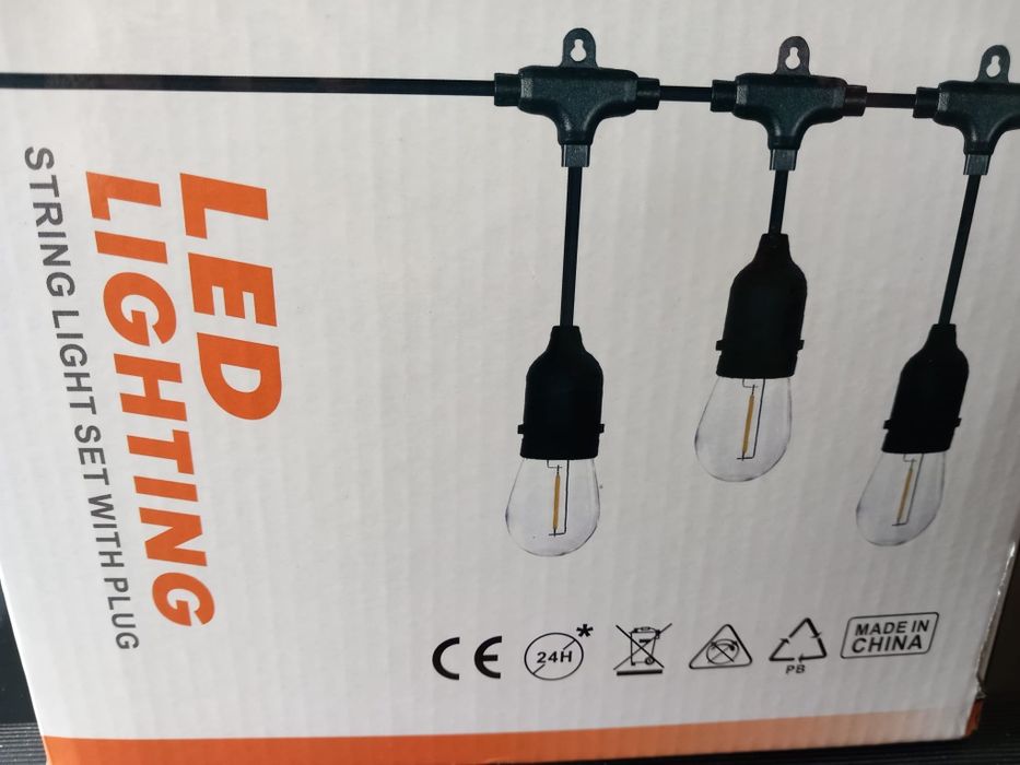 Bec ghirlanda cu led, pentru terase