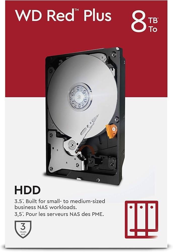 WD Red Plus 8TB Intern NAS HDD