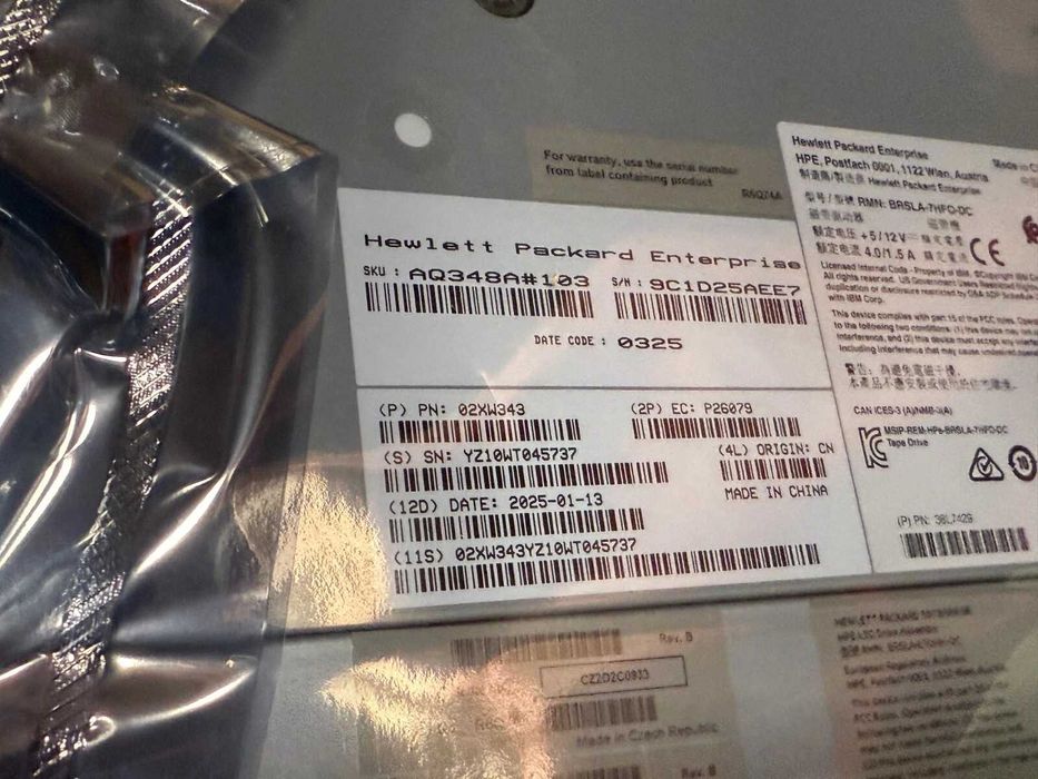 HPE StoreEver MSL LTO9 Ultrium45000 FC