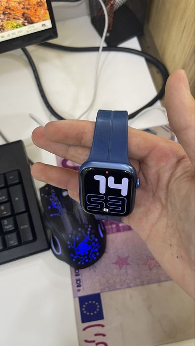 Apple watch 7  45 mm 86% кар дак зарядка