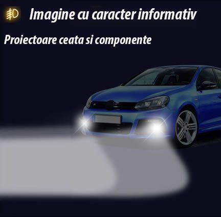 Proiector auto Wesem 12V 55W cu bec H3 , dimensiuni 195X96X83 mm cu lumina de ceata universale, 1 buc.