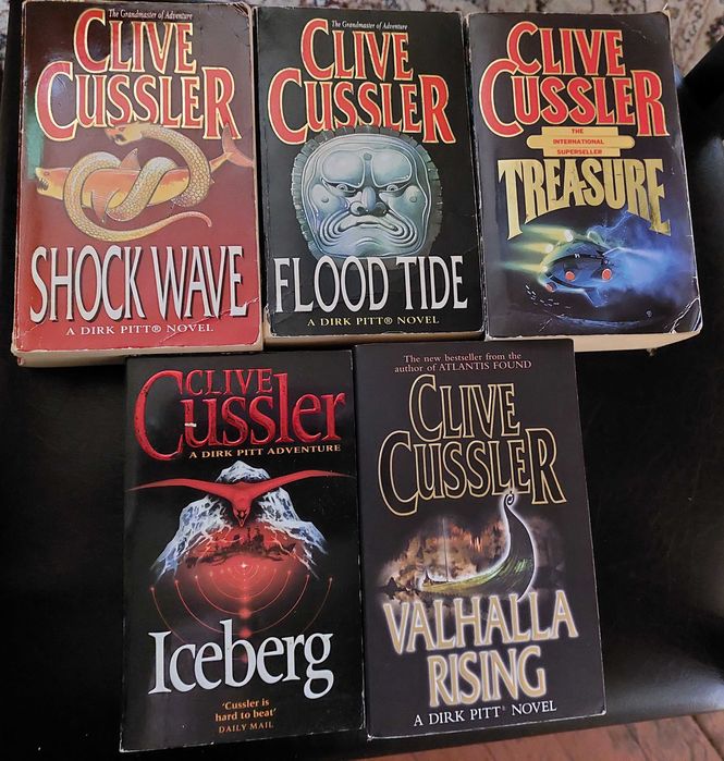 Английски книги, Сидни Шелдън, Барбара Бредфорд и Клив Къслър