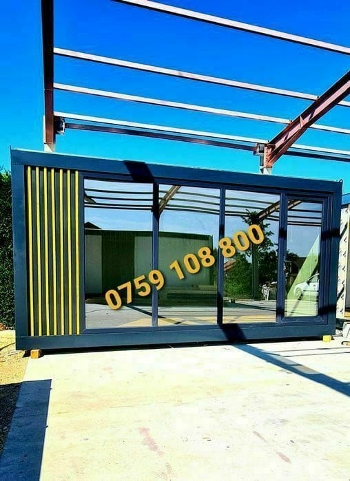 Containere modulare birou vitrina lambriu terase riflaje
